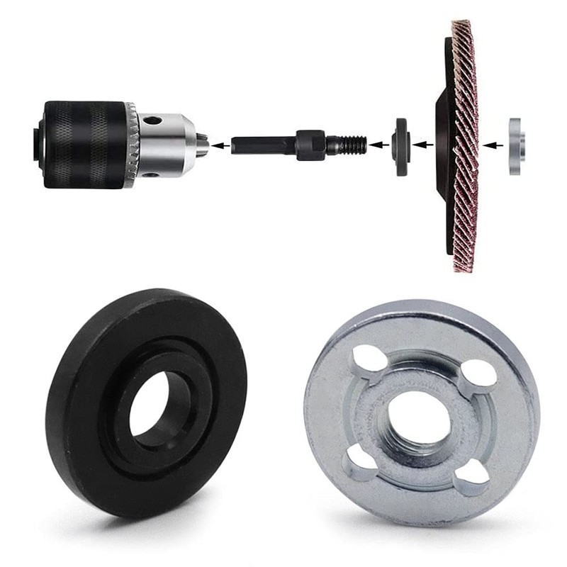 3 Pair Metal Inner Outer Flange Accessories Angle Grinder Flange