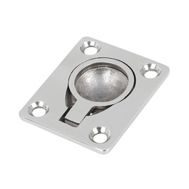 X AUTOHAUX 316 Stainless Steel 47x38mm Boat Floor Locker Hatch Lift Flush Ring Pull Handle