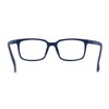 SA106 Stylish Matte Finish Rectangle Plastic Reading Glasses Blue +3.25