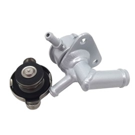 HCHCSPEED Aluminum Radiator Filler Neck Hose For 2260CC 5 2006-2010 With 1.1bar Cap LFB7-15-17YA Silver