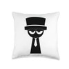 Moody Black from Sprunki! Throw Pillow