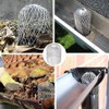 Downpipe protection, gutter protection, leaf sieve, leaf gutter screen, metal