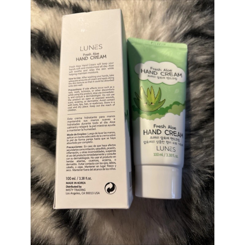 Lunes Fresh Aloe Vera Hand Cream 100ml / 3.38 fl.