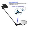 1 Pair Bicycle Helmet Rearview Mirror 360° Adjustable Bike Cycling
