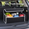 Foldable Car Trunk Organizer, Felt Storage Box with Handle, Anti-Slip