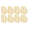 Office Clips 100pcs Cute Paper Yellow Cup Style Strong Metal