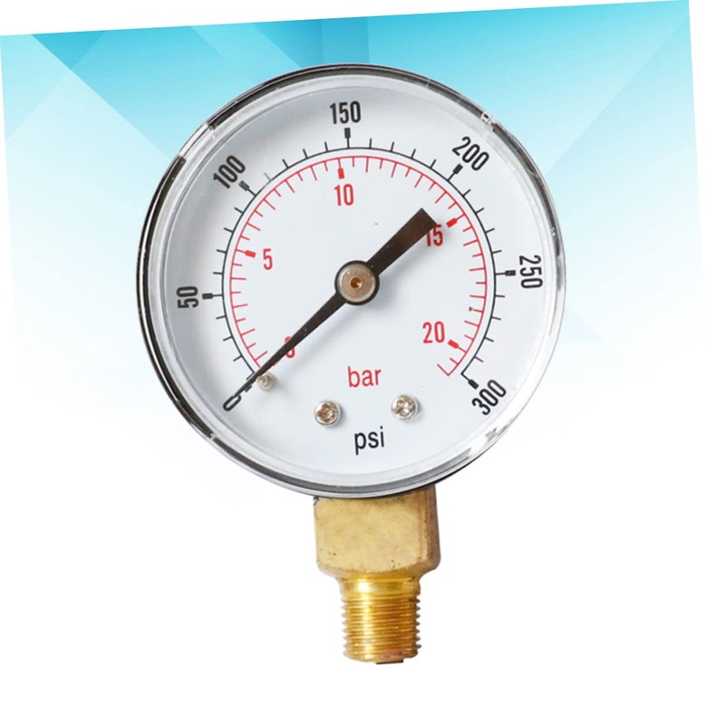 TEHAUX 2pcs Psi Npt Pressure Gauge High Compressor Gauge Compact