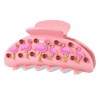 JERTOCLE Pink Flamingo Hair Claw Clip Nonslip Jeweled Crystal Flamingo