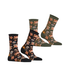 ESPRIT Women's Primrose 2-Pack W SO Cotton Patterned 2 Pairs Socks, Multicolor (Sortiment 0050), 2.5-5