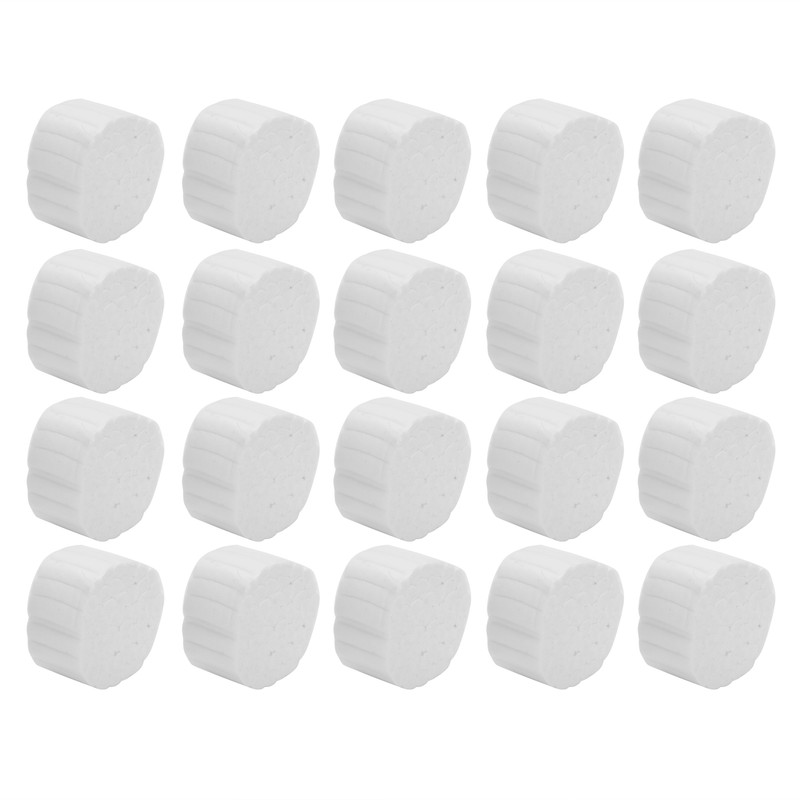 100pcs / bag Dental Rolled Cotton Balls Natural Dental Cotton