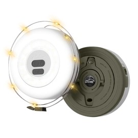 DIBMS 1-Pack Camping String Light w/Lamp, 32.8FT Rechargeable Waterproof LED Hanging Light for Outdoor Camping Awning Tent Garden Party Festival Decor | DIBMS