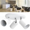 GU10 Ceiling Spotlight Holder 3 Head Rotating Lamp Base Fixture
