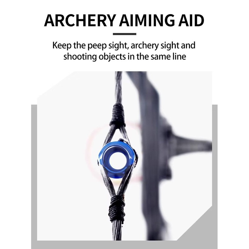 FUNTRESS 37/45 Degree Angle Aluminium Compound Bow String Peep Hole