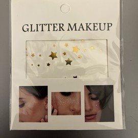 Temporary Metallic Face Tattoo