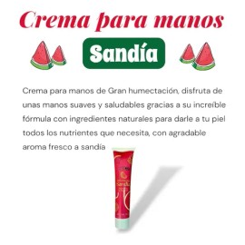Crema Para Manos Humectante Suavizante Sandía Arabela 120g                                                                                            