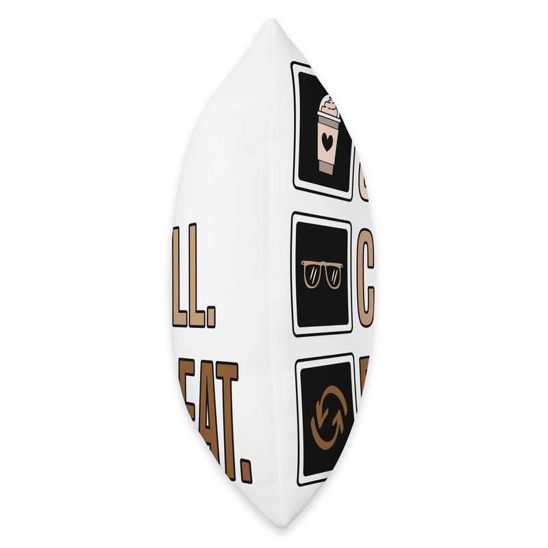 Sip Chill Repeat Cold Brew Coffee Quote Iced Coffee Latte