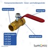 Lumonic Round Ball Valve with Lever Handle I 1/2 Inch