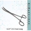 Multifunction Curved Serrated Hemostat Forceps 6.25" Stainless Steel Locking Pliers