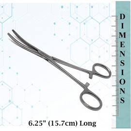 Multifunction Curved Serrated Hemostat Forceps 6.25" Stainless Steel Locking Pliers