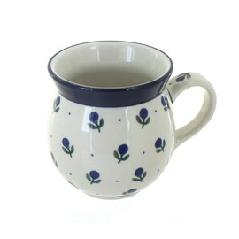 Blue Rose Polish Pottery Blueberry Bubble Mug