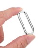 sourcing map 6 Pcs Metal Oval Ring, 1" Flat Oval
