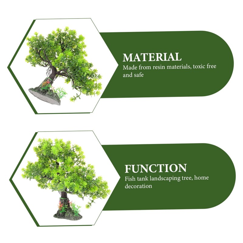 Mobestech Delicate Desktop Aquarium Decor Compact Fish Tank Resin Fake
