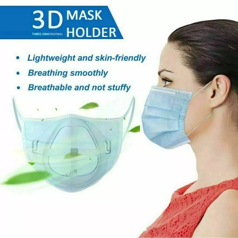 Unbranded 10PCS Face Mask Reusable Holder Inner Support Frame Silicone