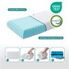 Small Cooling Gel Memory Foam Camping Pillow Travel - Contoured