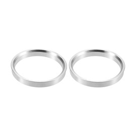 X AUTOHAUX 2pcs OD 73.1mm to ID 65.1mm Aluminium Alloy Car Hub Centric Rings Wheel Bore Center Spacer