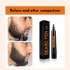Beard Pencil Filler for Men (Black), Four-fork Tip Beard Styling