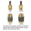 Jarshtime Glass Grinder Bits 4 PCS Diamond Stained Glass Grinding