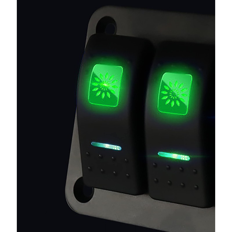 WANGCL Aluminum- 12v/24v Control Panel 2 Position ON/OFF Toggle Switch
