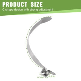 Wand Button Lock Replacement for Rainbow Vacuum Cleaner C-Clip,E2 Vacuum Wands Stainless Steel Wand Push Release Latch Lock R12587B(4PCS)