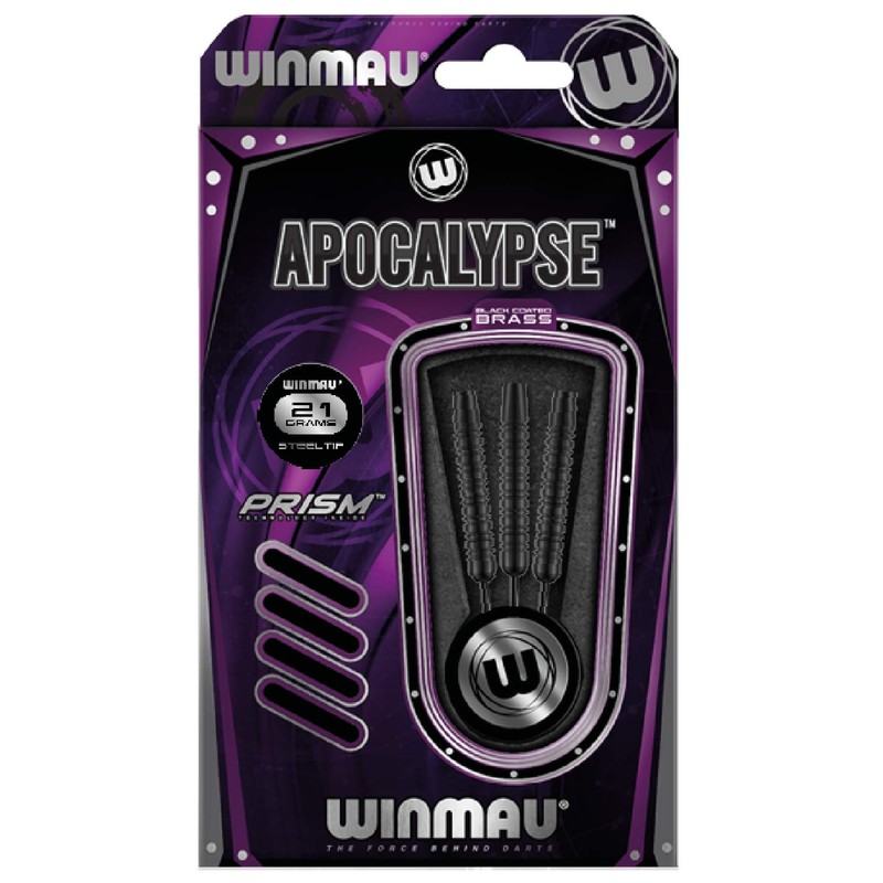 WINMAU Apocalypse 21 gram brass darts set with flights and