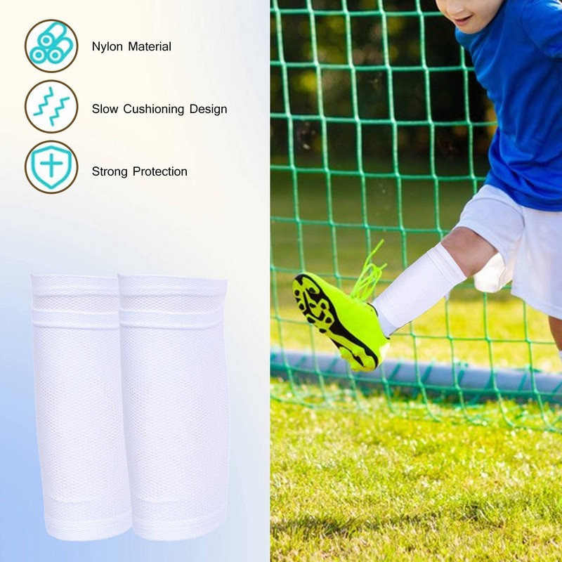 Ahvqevn 2 Pairs Soccer Leg Guards Socks Soccer Leg Guards