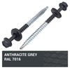 SKIR'CO (Pack of 50) Painted Roofing Screws 4.8 x 70