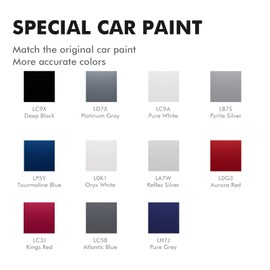 Edantas LA7W Reflex Silver Touch Up Paint for Volkswagen Cars, Professional Auto Touch-up Paint Scratch Repair Kit, Automotive Paints Exact Match Compatible with Atlas/Jetta/Tiguan/Golf/GTI/CC/Passat