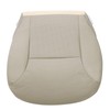 SecosAutoparts Perforated Tan Driver Side Replacement Bottom Microfiber Leather Seat