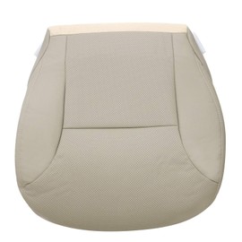 SecosAutoparts Perforated Tan Driver Side Replacement Bottom Microfiber Leather Seat Cover Compatible with Lexus ES300 ES330 2002 2003 2004 2005 2006