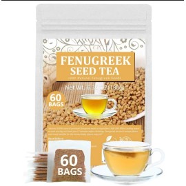 Maani Essence Premium 60 Fenugreek Tea Bags, Made with 100% Natural Fenugreek Methi Fenogreco