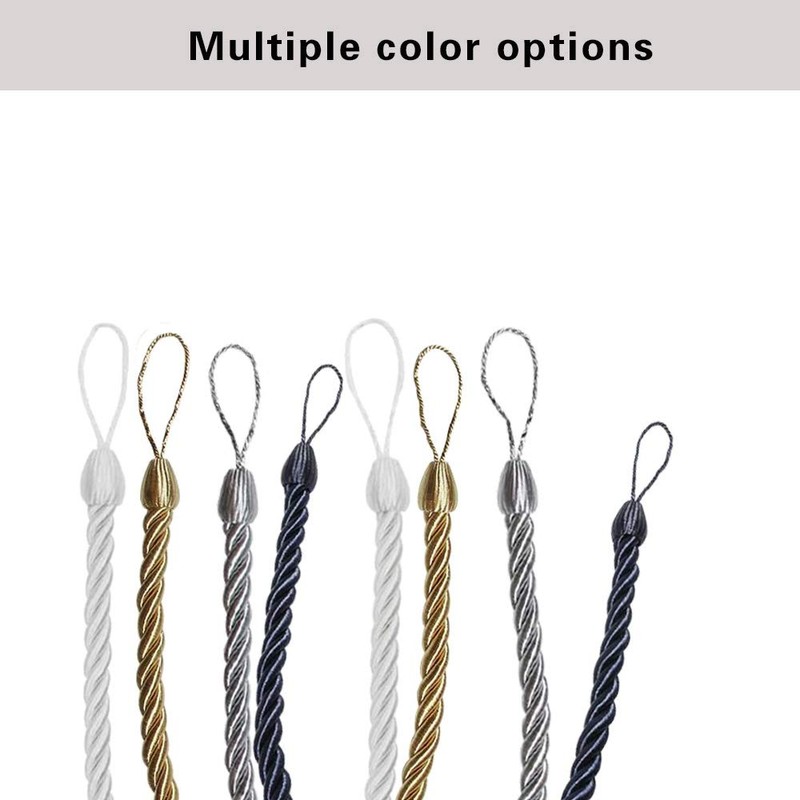 2PC Tiebacks Outdoor Curtain Ropes ，32.5 cm / 12.8 in