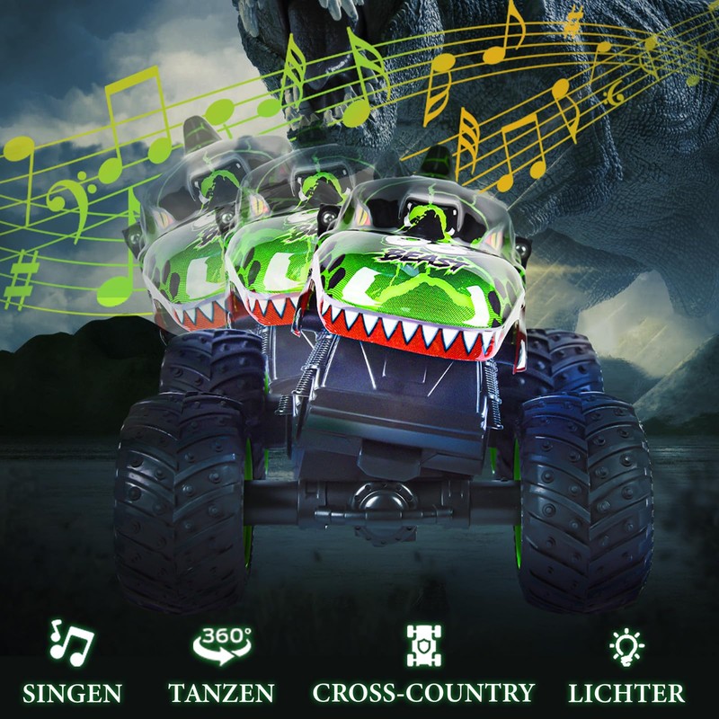 IEEILULU Remote Control Car Dinosaur
