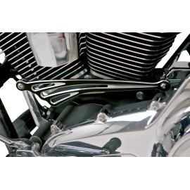 Arlen Ness Shifter Rod Black Deep Cut Flat 19-913