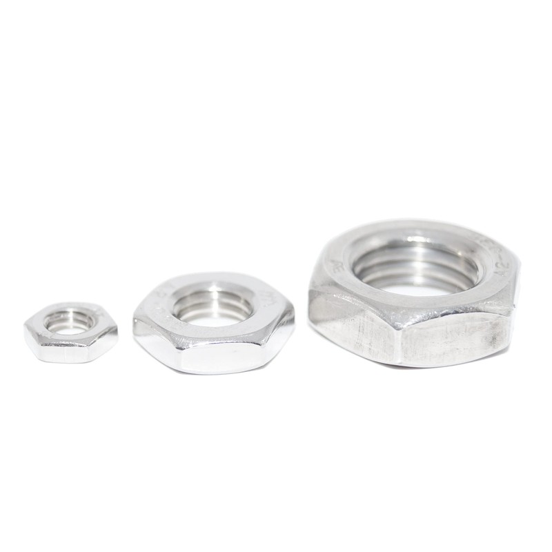 Hex Nuts M12 Pack of 6 Low Form DIN 439