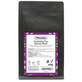 PRAANA TEA Darjeeling Loose Black Tea, 100 g