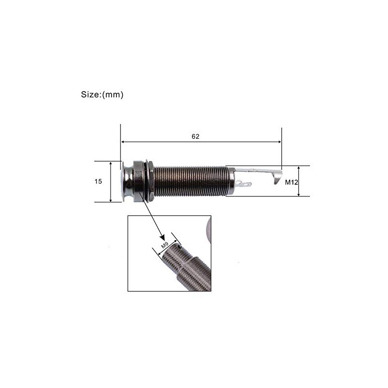 End Pin Output Jack For Bass & Acoustic Electric Guitar,