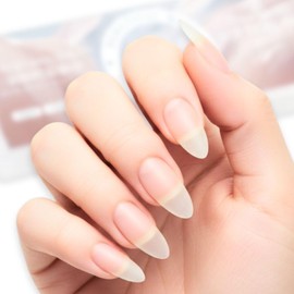 COLORBIRD Nail Tips Ultra Thin Short Clear Sanding Natural Fit False Nails (Point M, 300pcs)