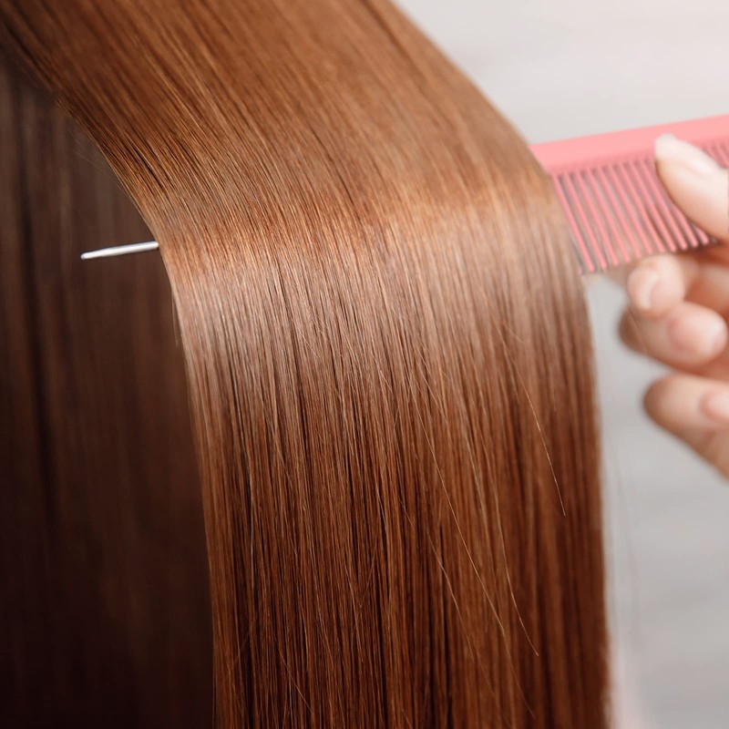 LLTGMV 9.3'' Rat Tail Comb for Hair Stylist, Parting Combs