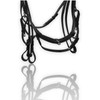 Aces Equine LEATHER ANATOMICAL HORSE BRIDLE DESIGNER PEARL BROWBAND WITH