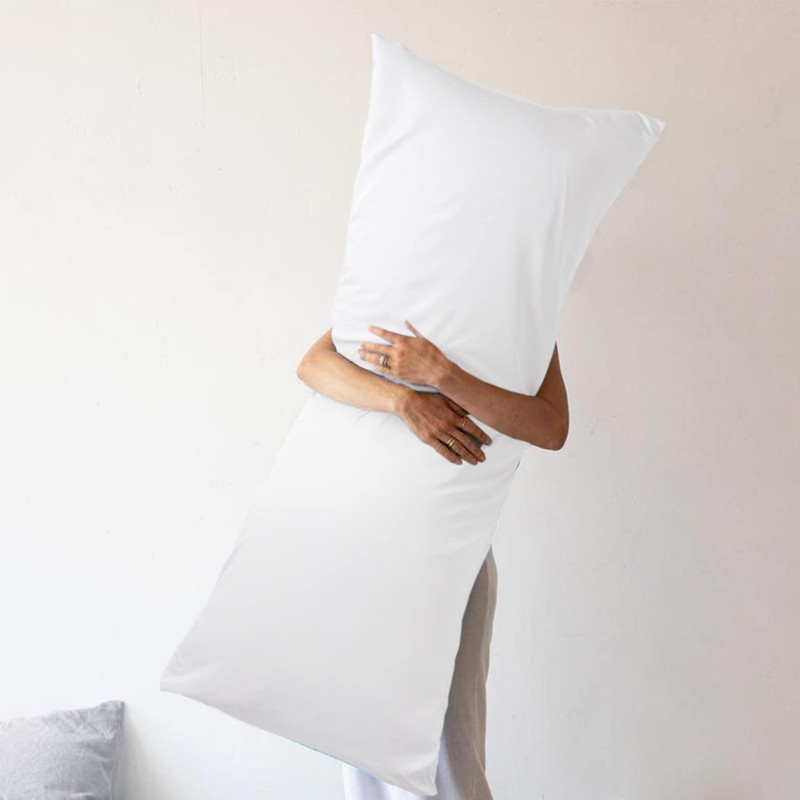 WishSmile White Body Cooling Pillowcases,1 Pack,20x54 inches